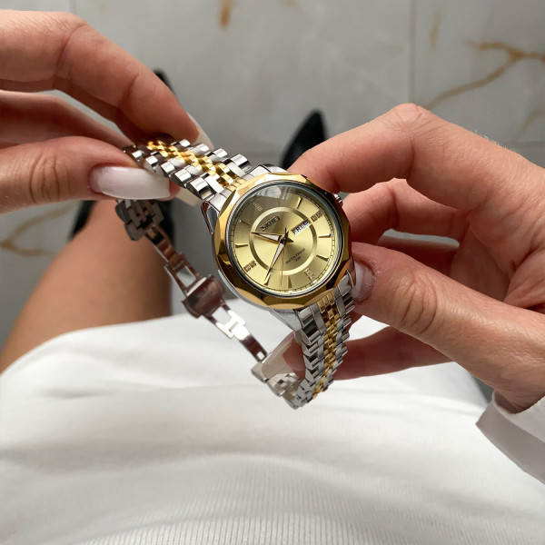 Женские часы Skmei 9264TGDGD Silver/Gold-Gold фото 4