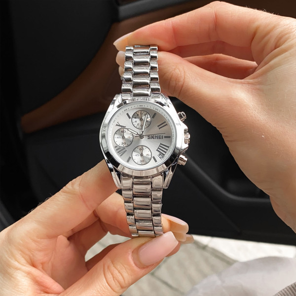 Жіночий годинник Skmei 1897SI Silver фото 5