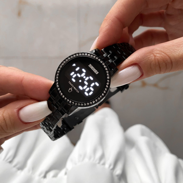 Жіночий годинник Skmei 1669BK Black фото 4