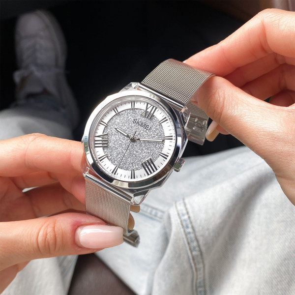 Жіночий годинник Skmei 2278SI Silver фото 3