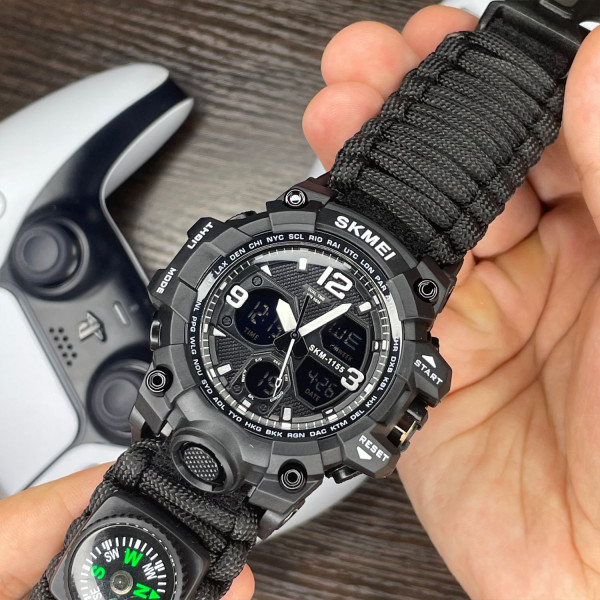 Чоловічий годинник Skmei 1155BNBK Black фото 6