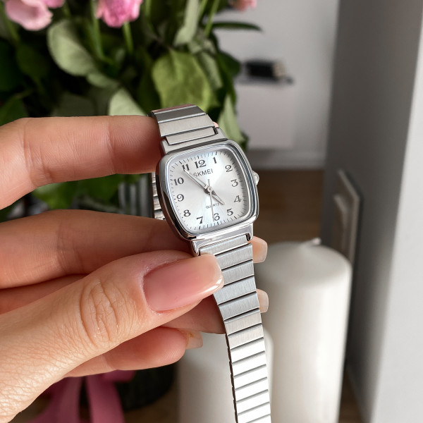 Женские часы Skmei 2292SI-AC Silver Numbers фото 8