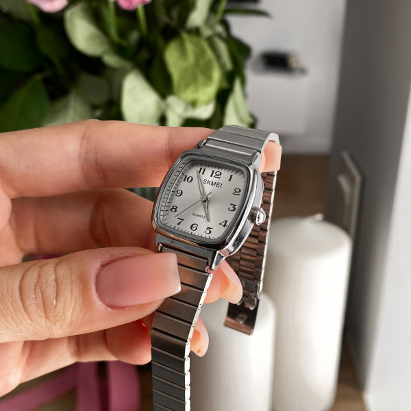 Жіночий годинник Skmei 2292SI-AC Silver Numbers фото 7