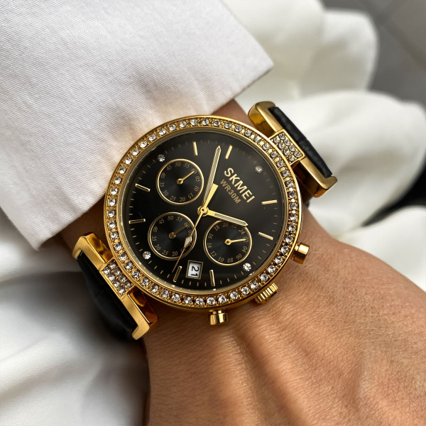 Женские часы Skmei 2089GDBK Gold-Black фото 7