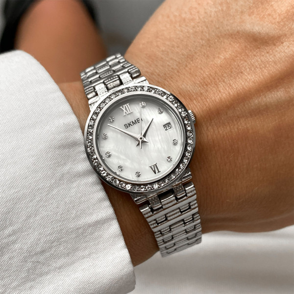Женские часы Skmei Q030SI Silver фото 3