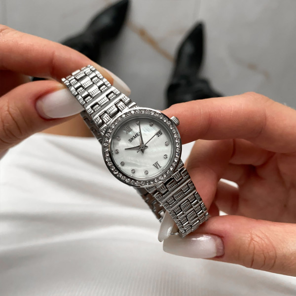 Женские часы Skmei Q030SI Silver фото 7