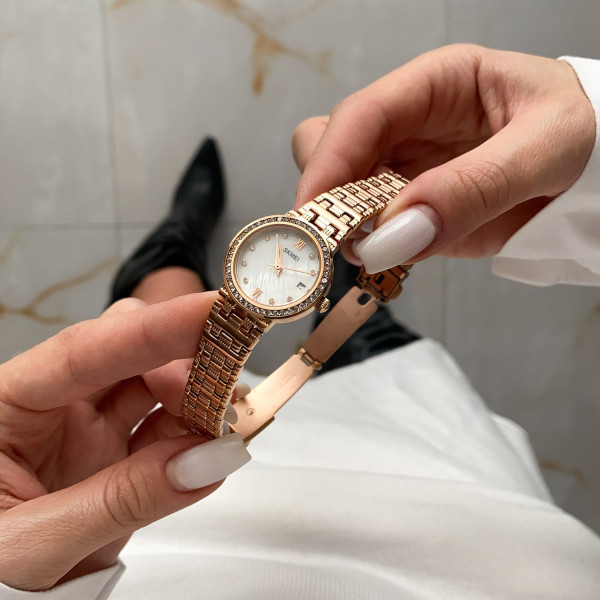 Женские часы Skmei Q030RG Rose Gold фото 4