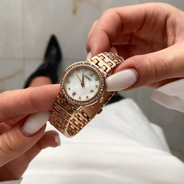 Женские часы Skmei Q030RG Rose Gold фото 5