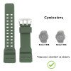 Ремінець для Skmei 1356/1358/1680AG Army Green фото 3