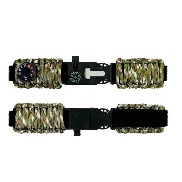 Ремінець паракордовий багатофункціональний Camo Green фото 1
