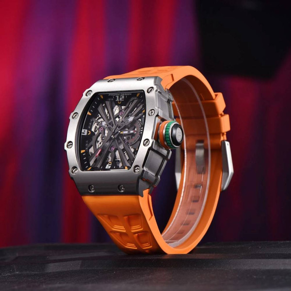 Мужские часы Pagani Design PD-1738 Silver-Orange фото 3