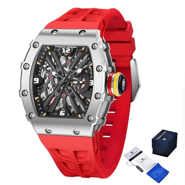 Мужские часы Pagani Design PD-1738 Silver-Red фото 1