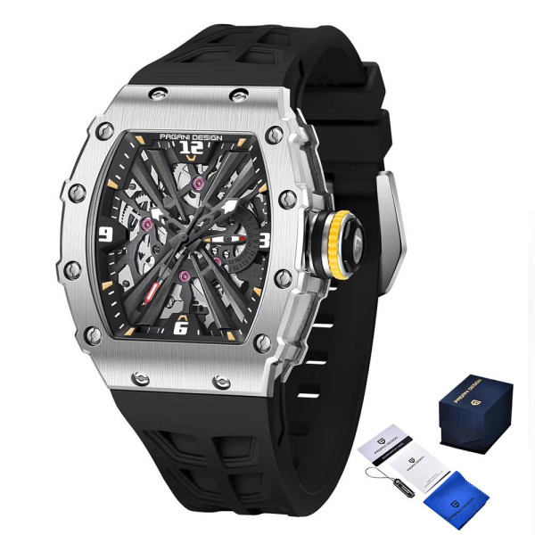 Мужские часы Pagani Design PD-1738 Silver-Black фото 1