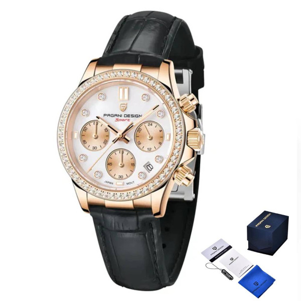 Женские часы Pagani Design PD-1730 Gold-Black фото 1