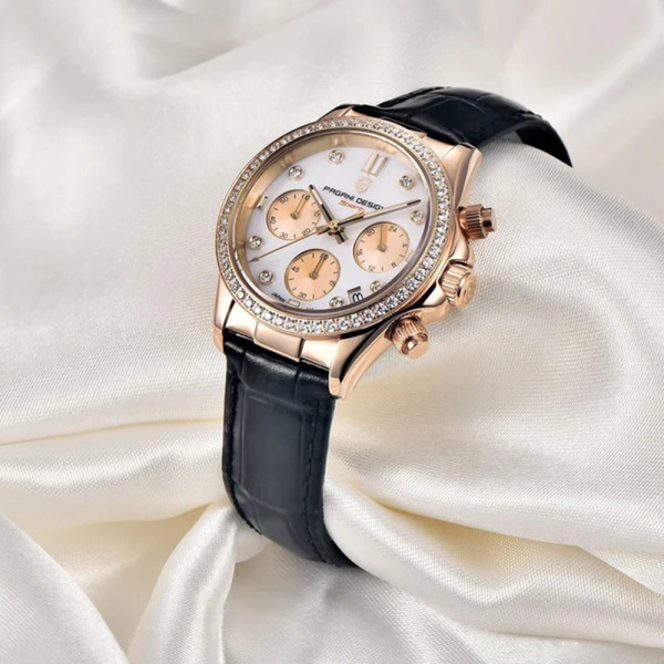 Жіночий годинник Pagani Design PD-1730 Gold-Black фото 3