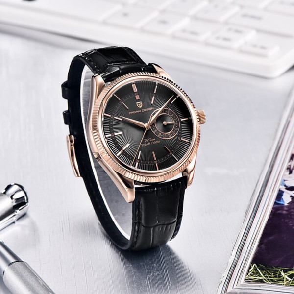 Чоловічий годинник Pagani Design PD-1689 Gold-Black фото 5