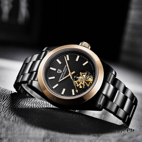 Чоловічий годинник Pagani Design PD-1658 Gold-Black фото 3