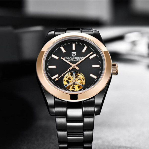 Чоловічий годинник Pagani Design PD-1658 Gold-Black фото 5