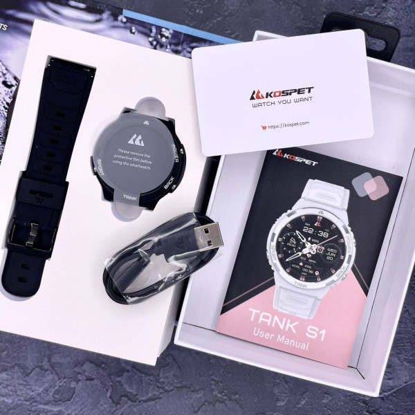 Спортивные Умные Часы Kospet Tank S1 Black + Спортивные Режимы, Водозащита, Звонки фото 18
