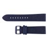 Ремінець для годинника 22 мм Нубук Чорний фото 2