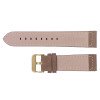 Ремешок для часов 22 мм Нубук Коричневый-Золото фото 3