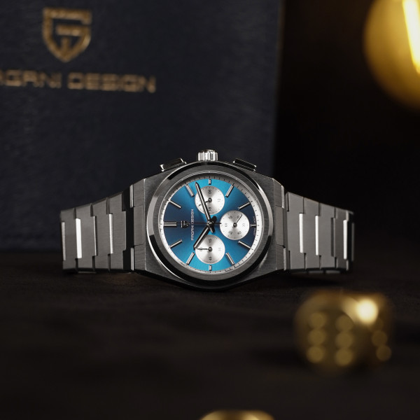 Чоловічий годинник Pagani Design PD-1761 Silver-Blue фото 13
