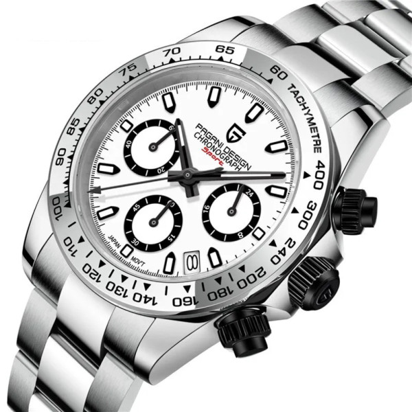 Чоловічий годинник Pagani Design PD-1727 Silver-White фото 3