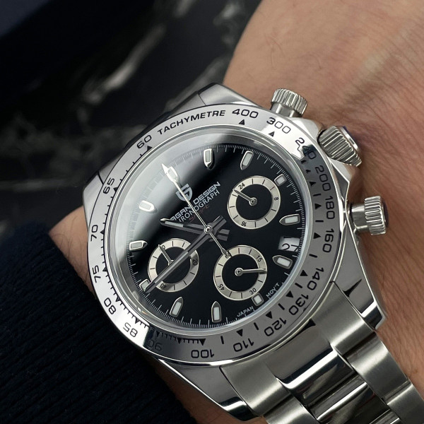 Мужские часы Pagani Design PD-1727 Silver-Black фото 11