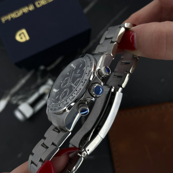 Чоловічий годинник Pagani Design PD-1727 Silver-Black фото 15