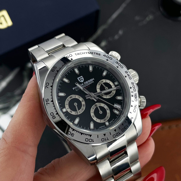 Мужские часы Pagani Design PD-1727 Silver-Black фото 5