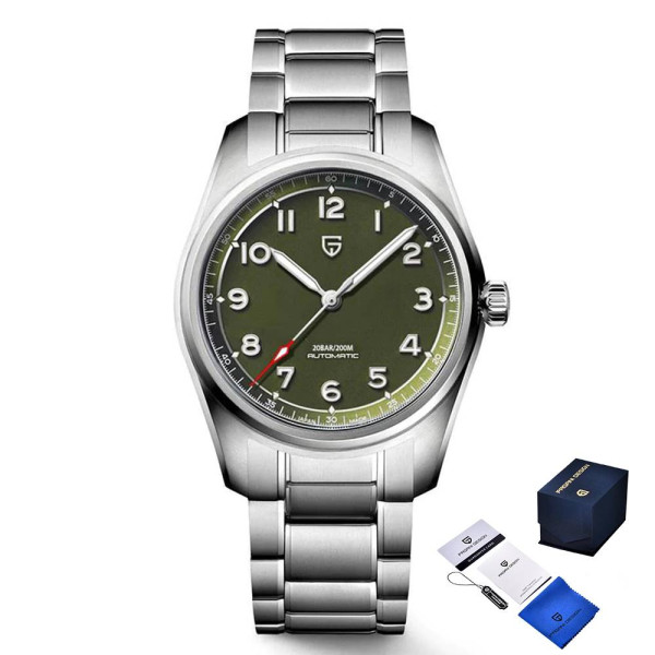 Мужские часы Pagani Design PD-1717 Silver-Green фото 1