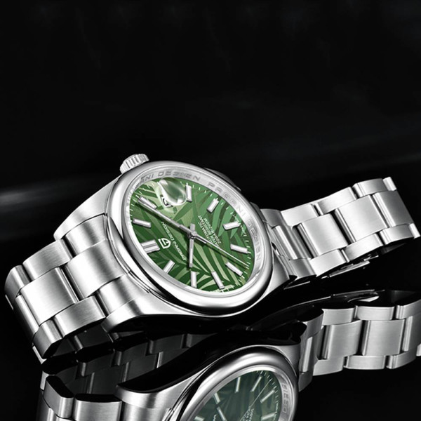 Мужские часы Pagani Design PD-1715 Silver-Green фото 5