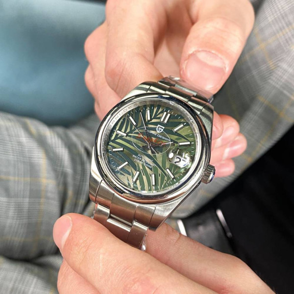 Мужские часы Pagani Design PD-1715 Silver-Green фото 7