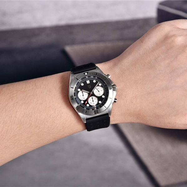 Чоловічий годинник Pagani Design PD-1705-1 Silver-Black фото 3