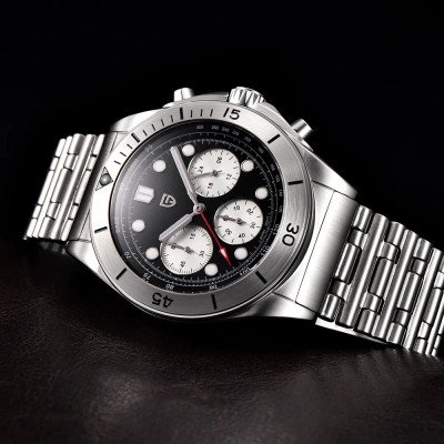 Pagani Design PD-1705-1 Silver-Black Steel