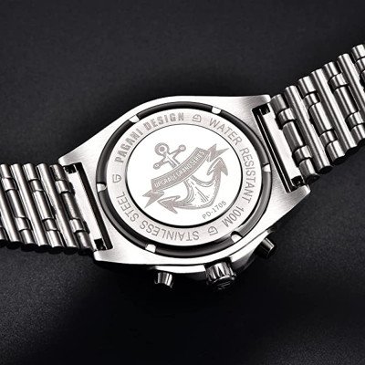 Pagani Design PD-1705-1 Silver-Black Steel