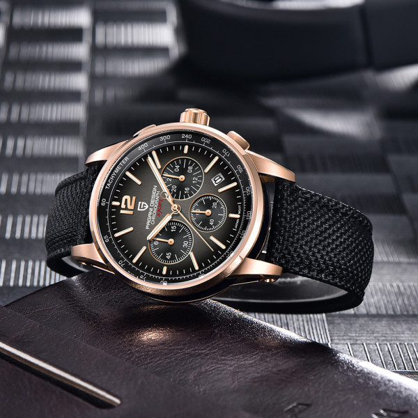 Мужские часы Pagani Design YS008 Rose Gold-Brown фото 5