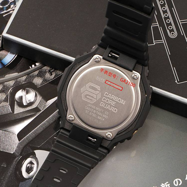 Ремешок + безель (рант) для Casio G-Shock GA-2100 Red SI фото 10