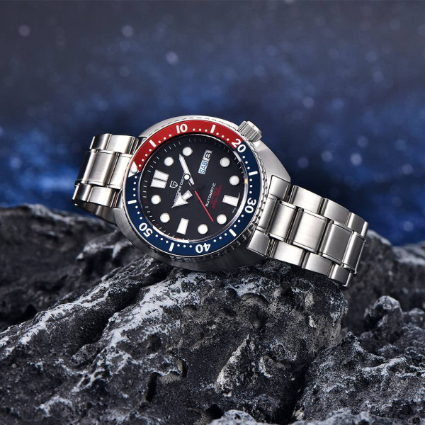 Мужские часы Pagani Design PD-1696 Silver-Black Pepsi Steel фото 5