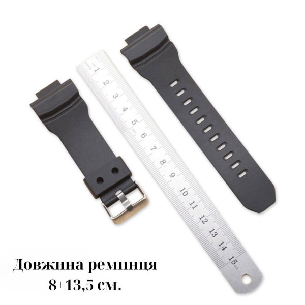 Ремешок для Casio G-Shock GA-200 Black SI фото 6