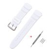 Ремінець для Casio G-Shock W-S200H/215/216H/735H/800H, SGW-300H/400H/500H, AQ-S800W/S810W, AE-1000W/ White SI фото 2