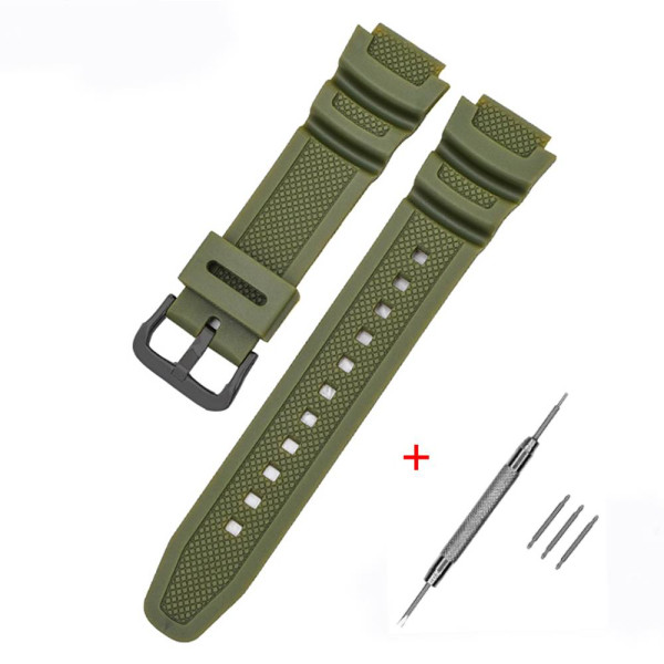 Ремінець для Casio G-Shock AE-1000/1200 Army Green BK фото 1