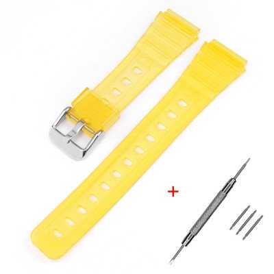 Ремешок для Casio F-91W Jelly Yellow SI