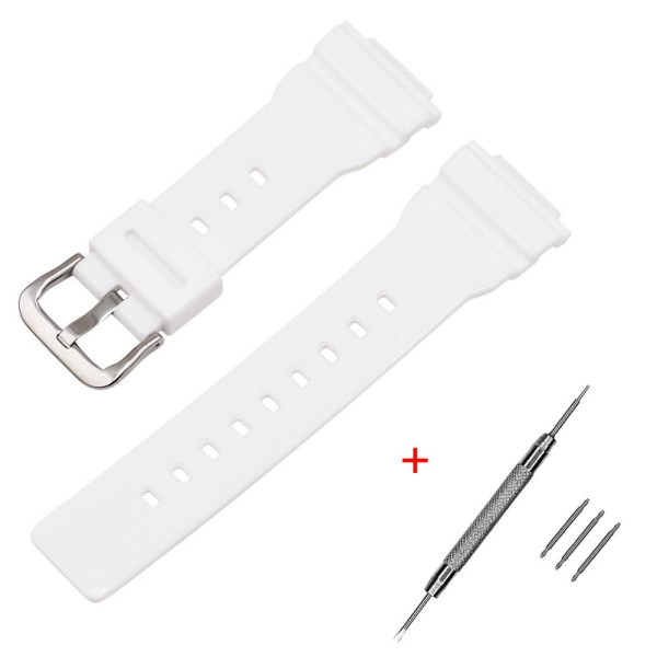 Ремінець для Casio G-Shock DW-5600 White-Glossy SI фото 1