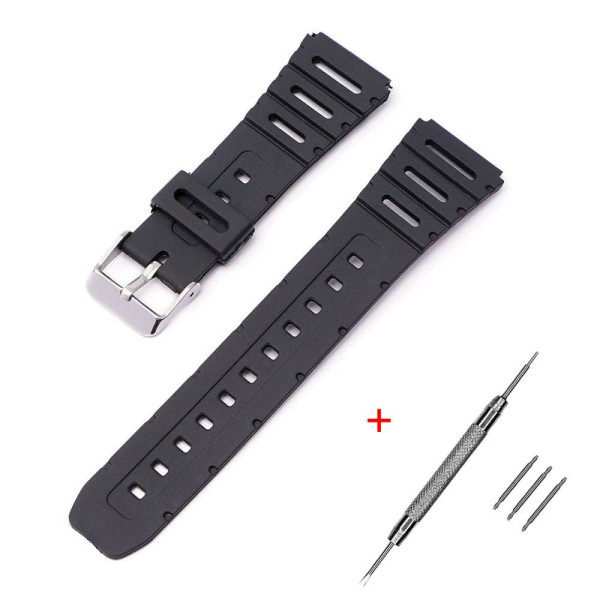 Ремінець для Casio F91W 18mm Black SI фото 1