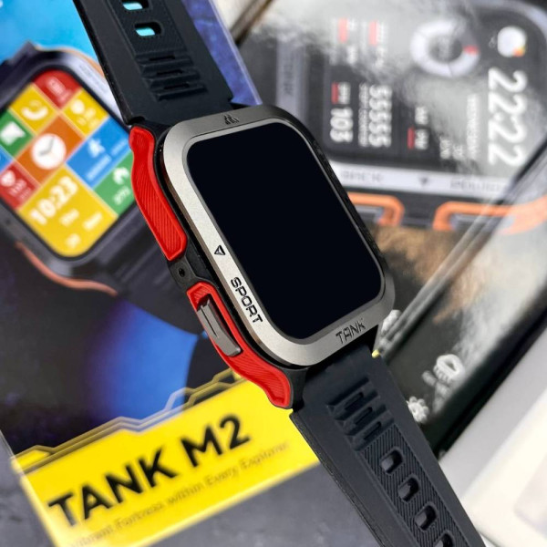 Спортивные Умные Часы Kospet Tank M2 Red + Спортивные Режимы, Водозащита, Звонки, Пульсометр фото 8