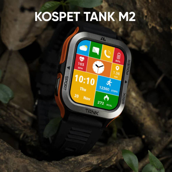Спортивные Умные Часы Kospet Tank M2 Red + Спортивные Режимы, Водозащита, Звонки, Пульсометр фото 10
