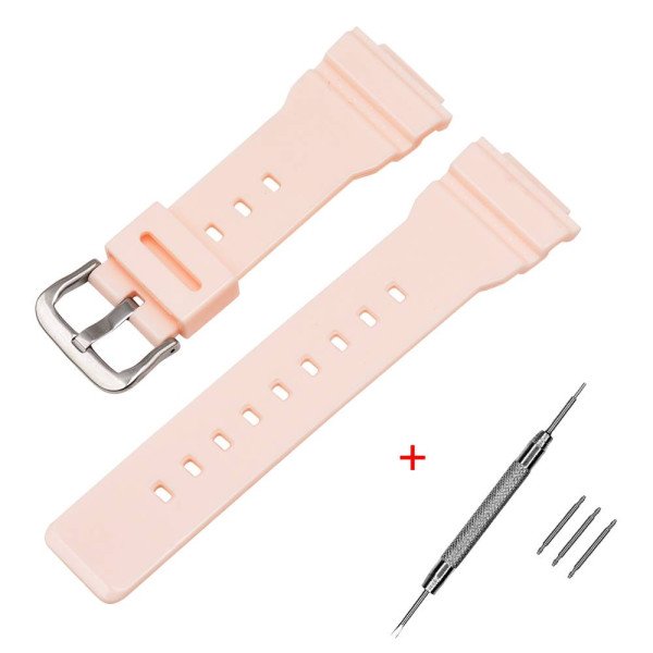 Ремінець для Casio G-Shock DW-5600 Pink-Glossy SI фото 1