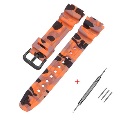 Ремешок для Casio G-Shock AQ-S800/AE-1200 Camo Orange BK