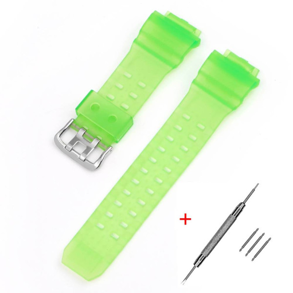 Ремінець для Casio G-Shock GW-9400 Transl Light-Green SI фото 1